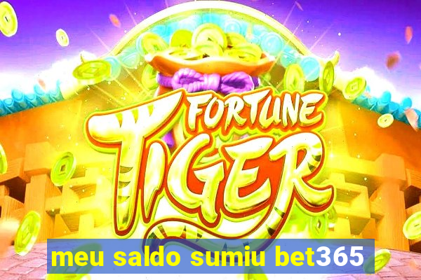 meu saldo sumiu bet365